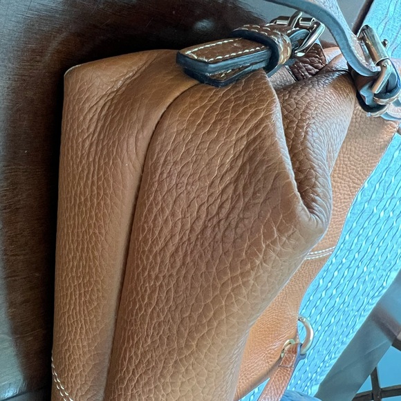 Dooney crossbody purse in a camel color - Picture 9 of 13